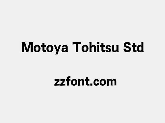 Motoya Tohitsu Std