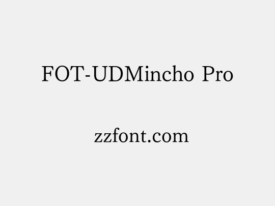 FOT-UDMincho Pro