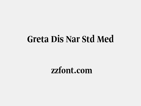 Greta Dis Nar Std Med