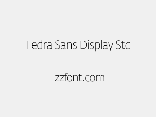 Fedra Sans Display Std