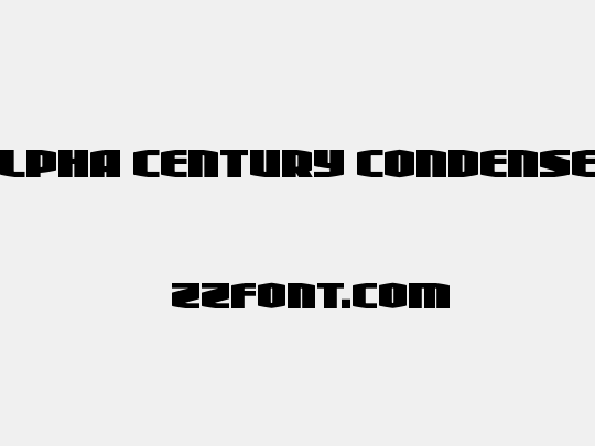 Alpha Century Condensed