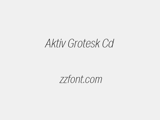 Aktiv Grotesk Cd