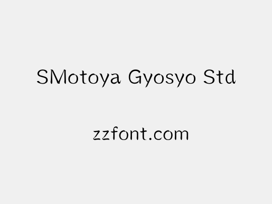 SMotoya Gyosyo Std