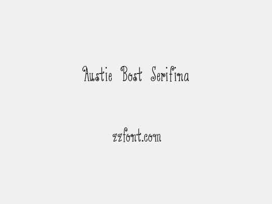 Austie Bost Serifina