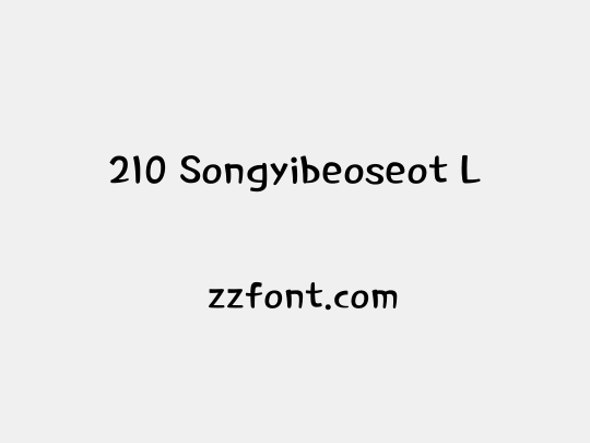 210 Songyibeoseot L