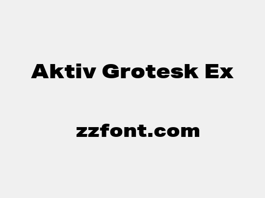 Aktiv Grotesk Ex