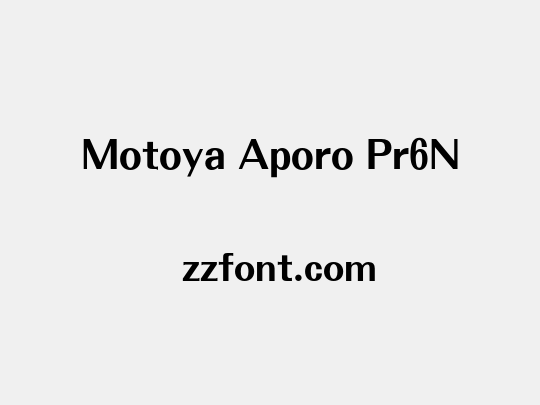 Motoya Aporo Pr6N