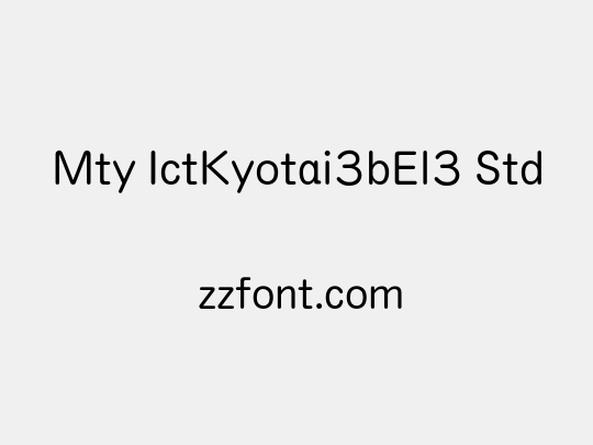 Mty IctKyotai3bEl3 Std