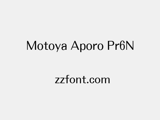 Motoya Aporo Pr6N