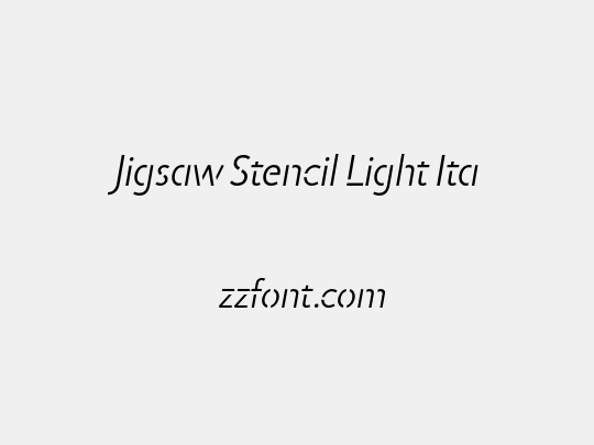 Jigsaw Stencil Light Ita