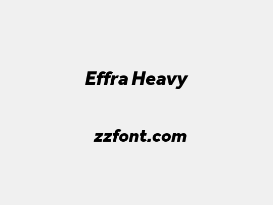 Effra Heavy