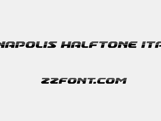 Annapolis Halftone Italic