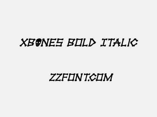 xBONES Bold Italic