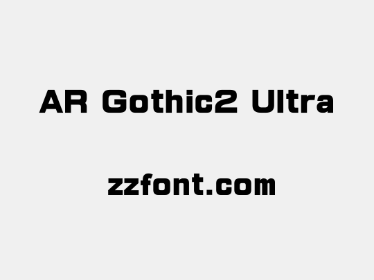 AR Gothic2 Ultra