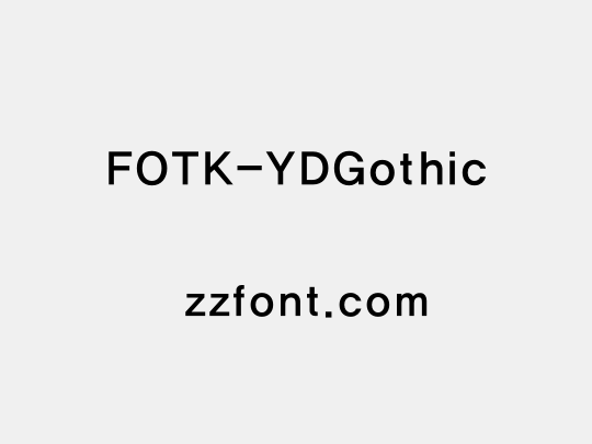 FOTK-YDGothic