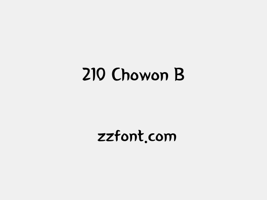 210 Chowon B