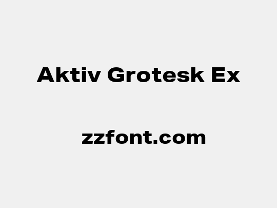 Aktiv Grotesk Ex