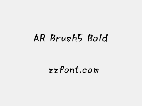 AR Brush5 Bold