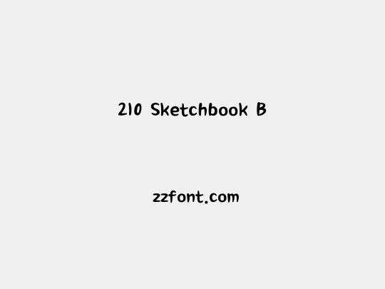 210 Sketchbook B