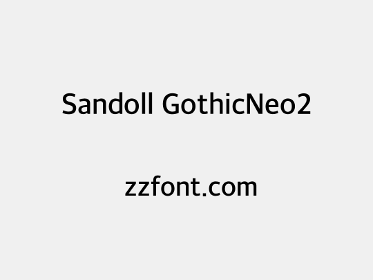 Sandoll GothicNeo2