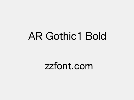 AR Gothic1 Bold