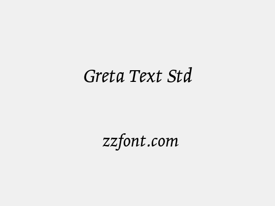 Greta Text Std