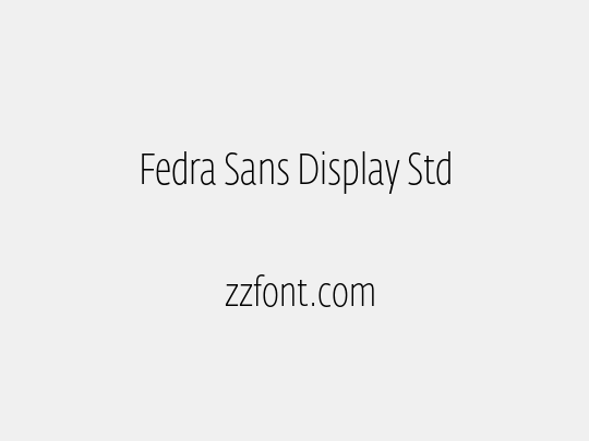 Fedra Sans Display Std