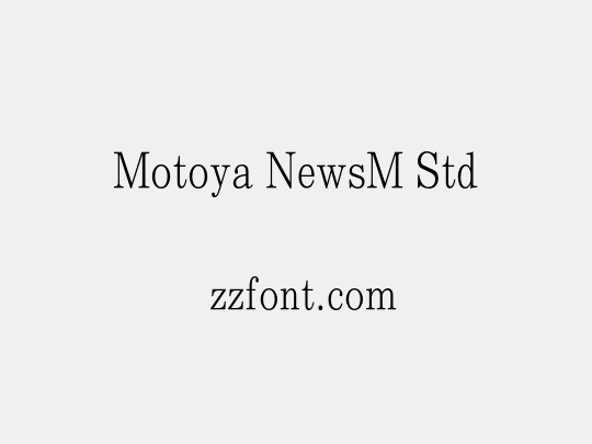 Motoya NewsM Std