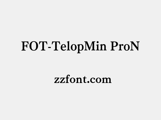 FOT-TelopMin ProN