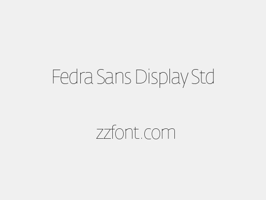 Fedra Sans Display Std