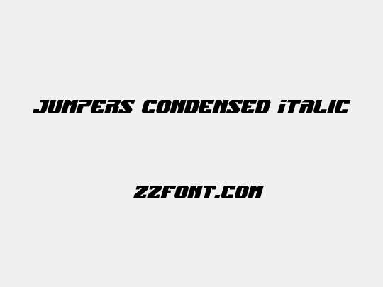 Jumpers Condensed Italic