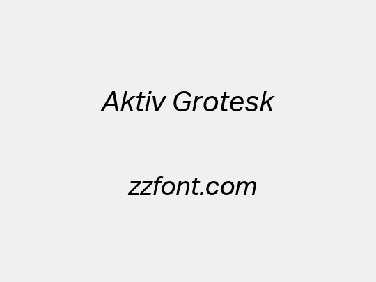 Aktiv Grotesk