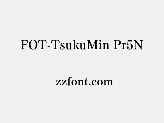 FOT-TsukuMin Pr5N