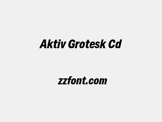 Aktiv Grotesk Cd