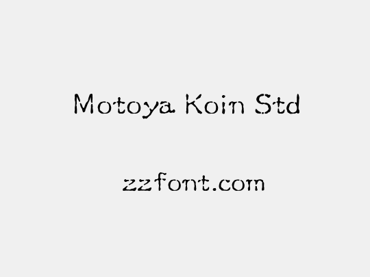 Motoya Koin Std