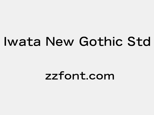 Iwata New Gothic Std