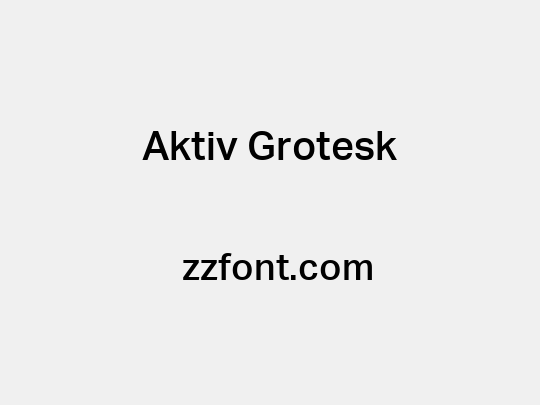 Aktiv Grotesk