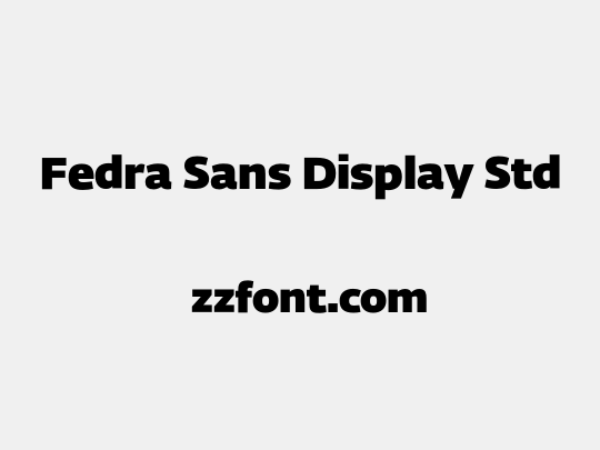 Fedra Sans Display Std