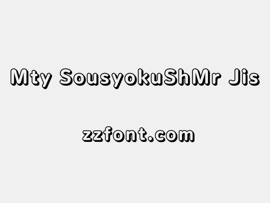 Mty SousyokuShMr Jis