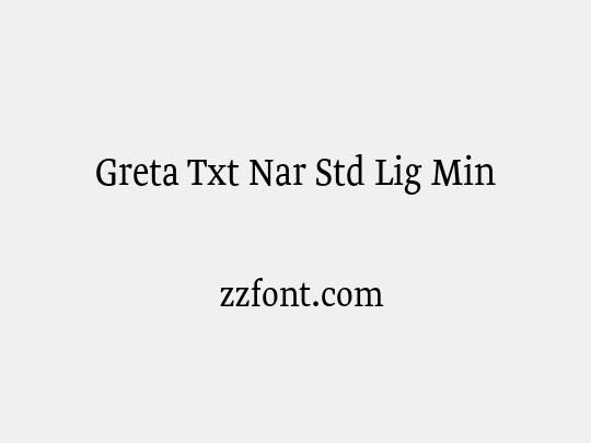 Greta Txt Nar Std Lig Min