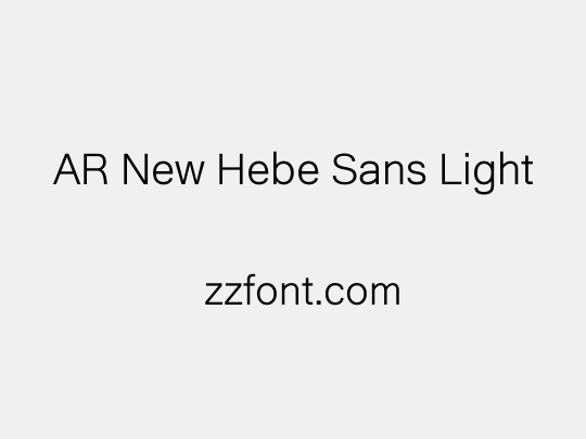 AR New Hebe Sans Light