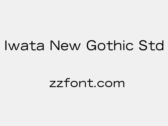 Iwata New Gothic Std