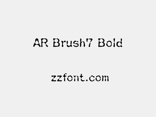 AR Brush7 Bold