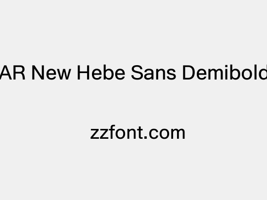 AR New Hebe Sans Demibold