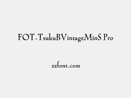 FOT-TsukuBVintageMinS Pro