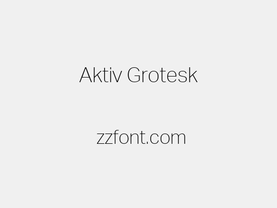 Aktiv Grotesk