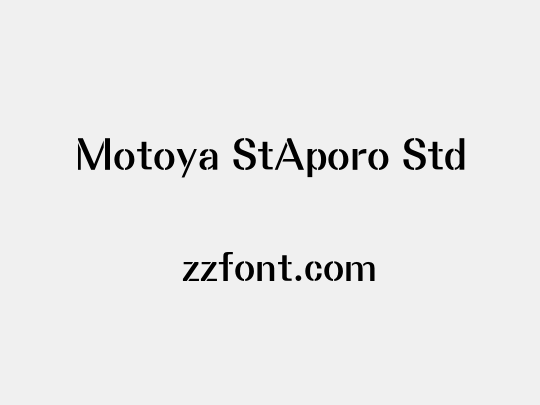 Motoya StAporo Std