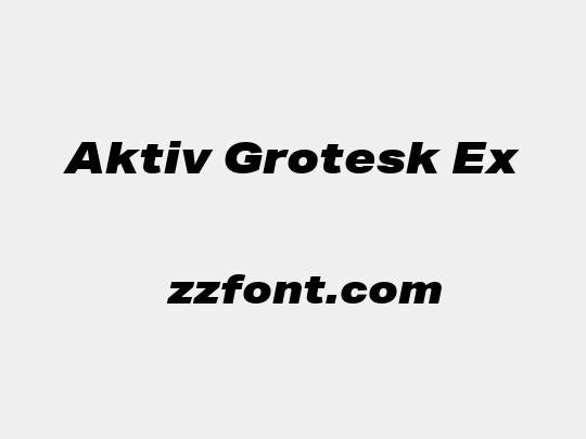 Aktiv Grotesk Ex