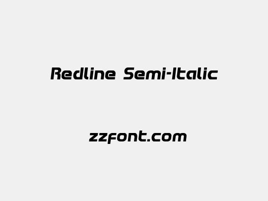 Redline Semi-Italic