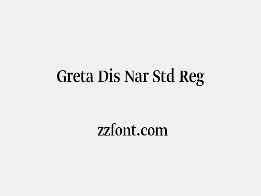 Greta Dis Nar Std Reg